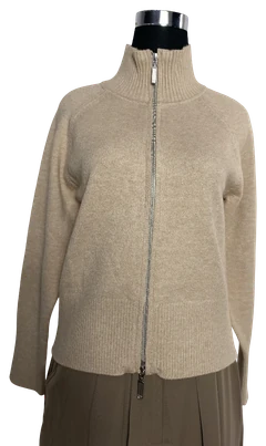 Zip-up knit jackets